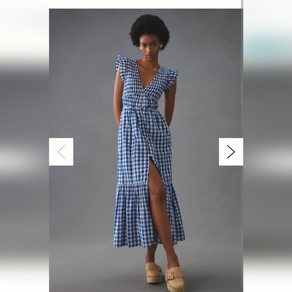 EUC Peregrine Gingham Dress Anthropologie